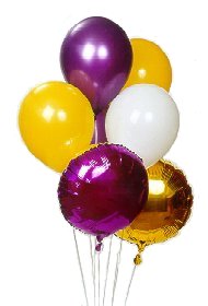 13 adet doğum günü ve parti balonları 
